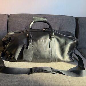 Coach Sleek Black Duffel Bag